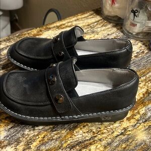 Allegri Black Leather Loafers